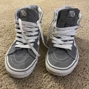 Grey high top Vans